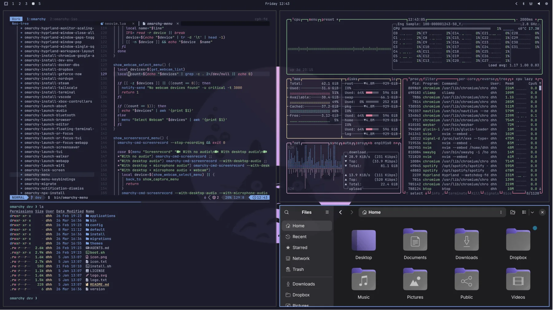 Catppuccin desktop preview