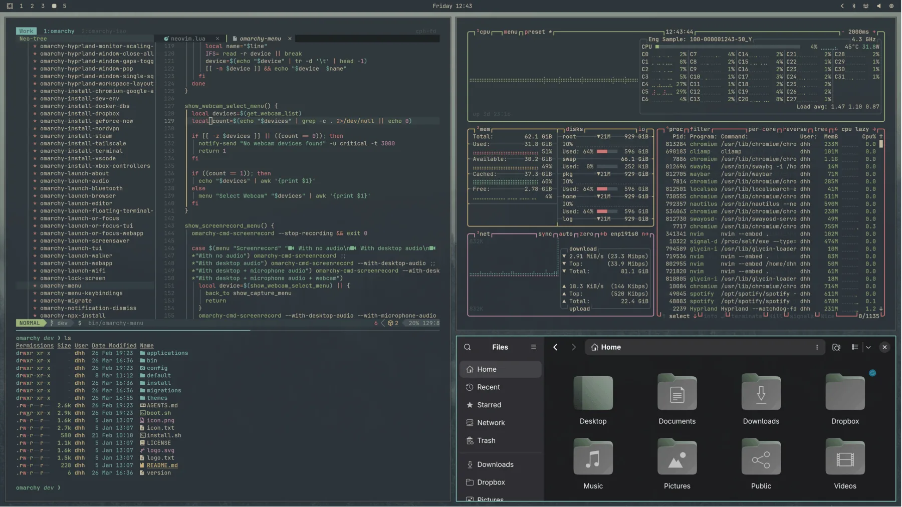 Everforest desktop preview