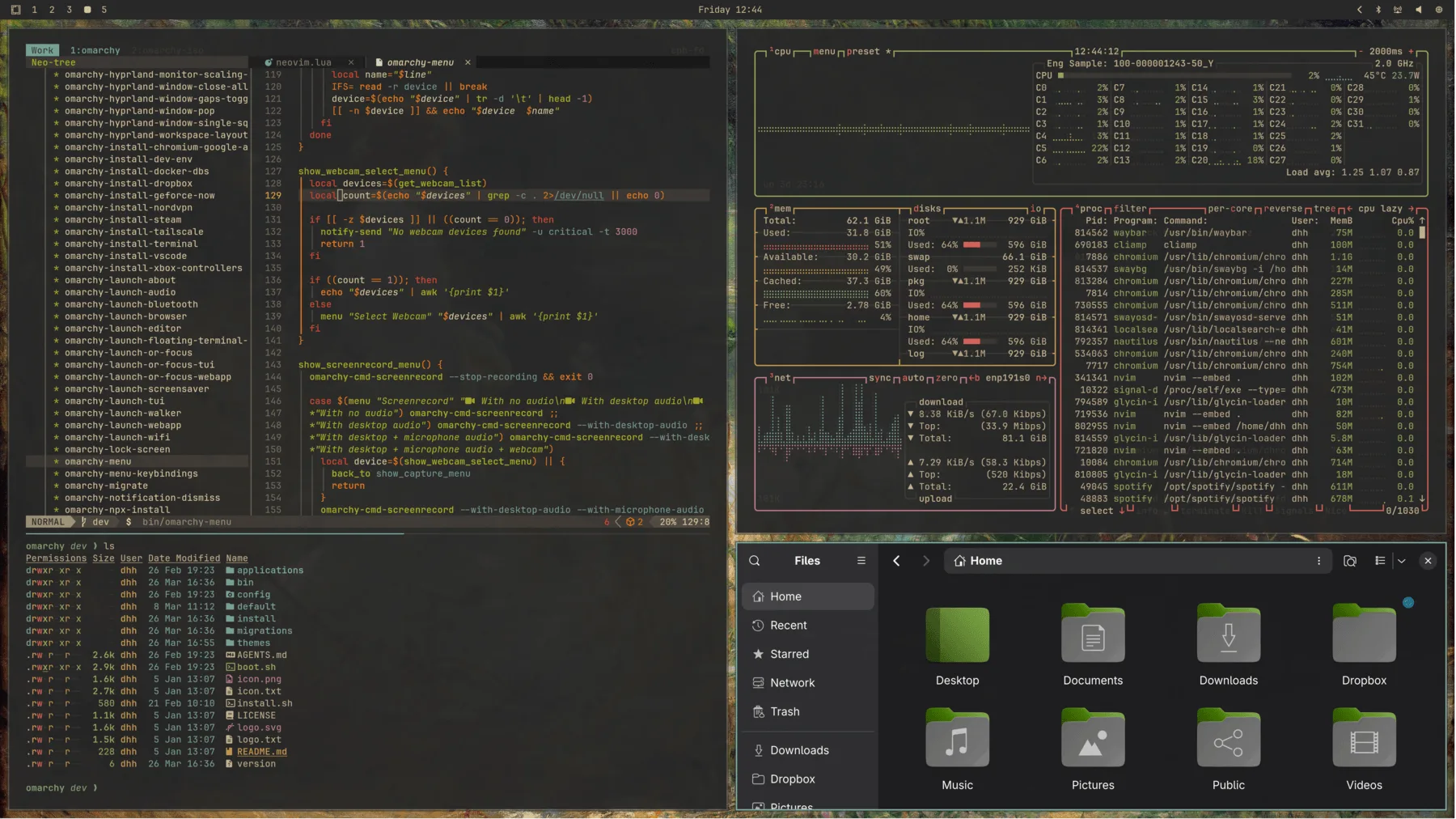 Gruvbox desktop preview
